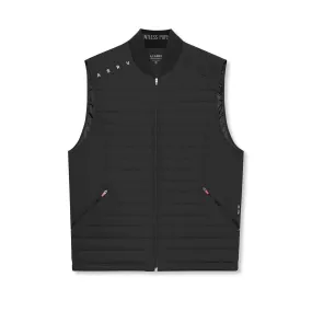 0720. Waterproof Insulated Run Vest  - Black