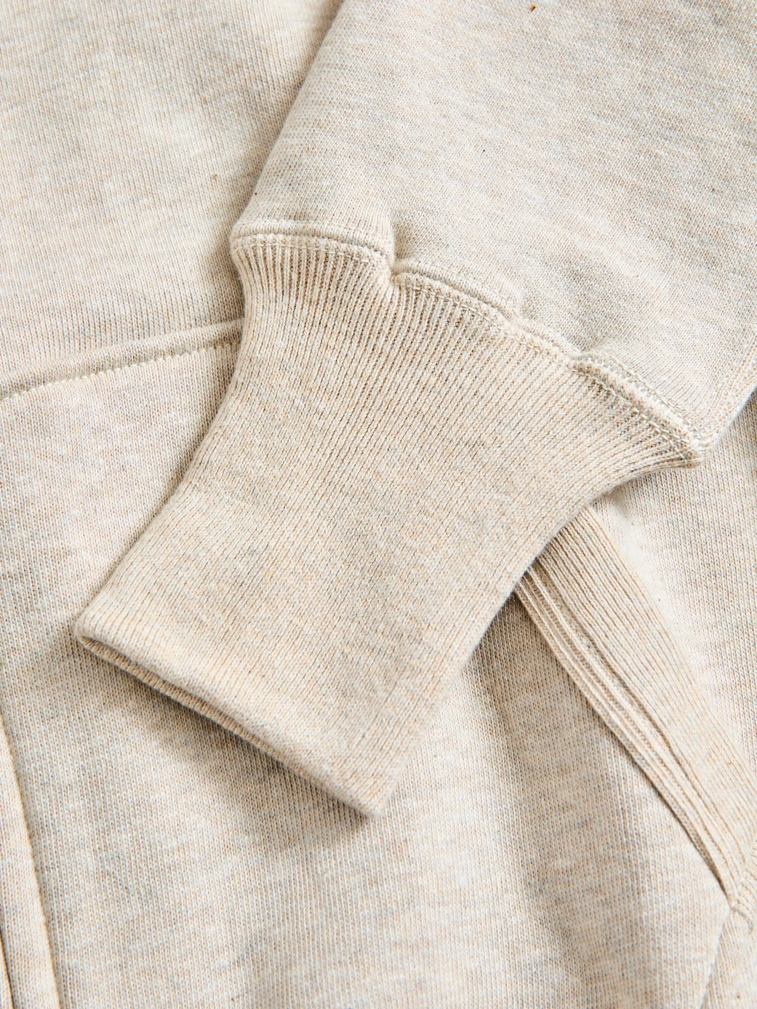 451 Loopwheel Zip Hoodie in Oatmeal