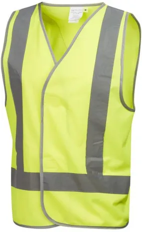 7PVT36 VEST MASTER  H-BACK HI VIS D/N TAPED POLYESTER VELCRO FRONT