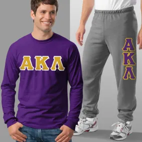 Alpha Kappa Lamda Long-Sleeve and Sweatpants, Package Deal - TWILL