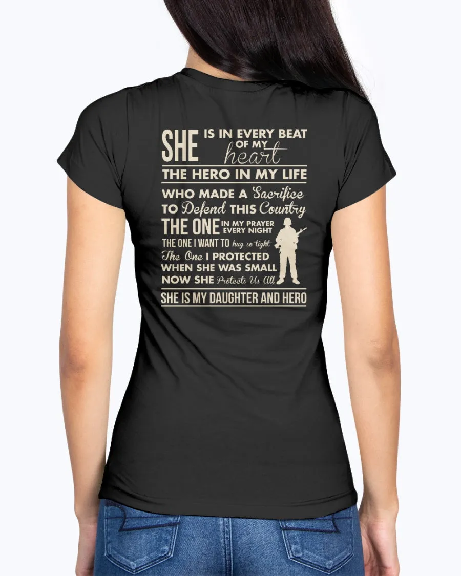 Army Mom Daughter & Hero T-shirts