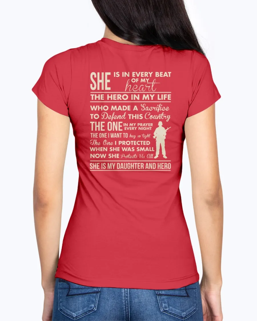 Army Mom Daughter & Hero T-shirts