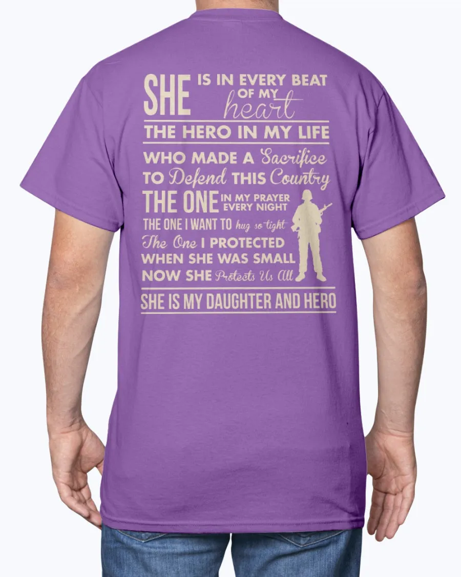 Army Mom Daughter & Hero T-shirts