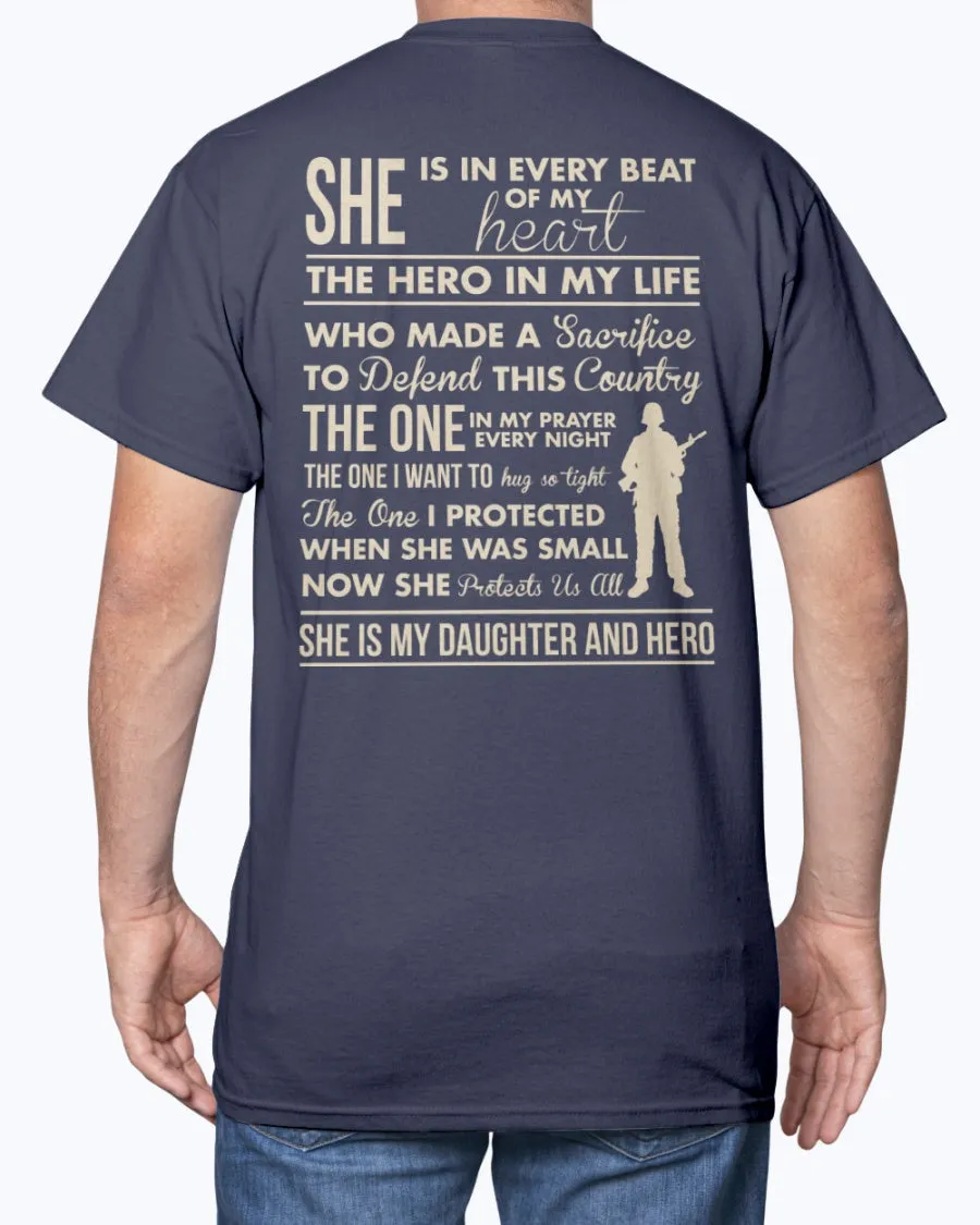 Army Mom Daughter & Hero T-shirts