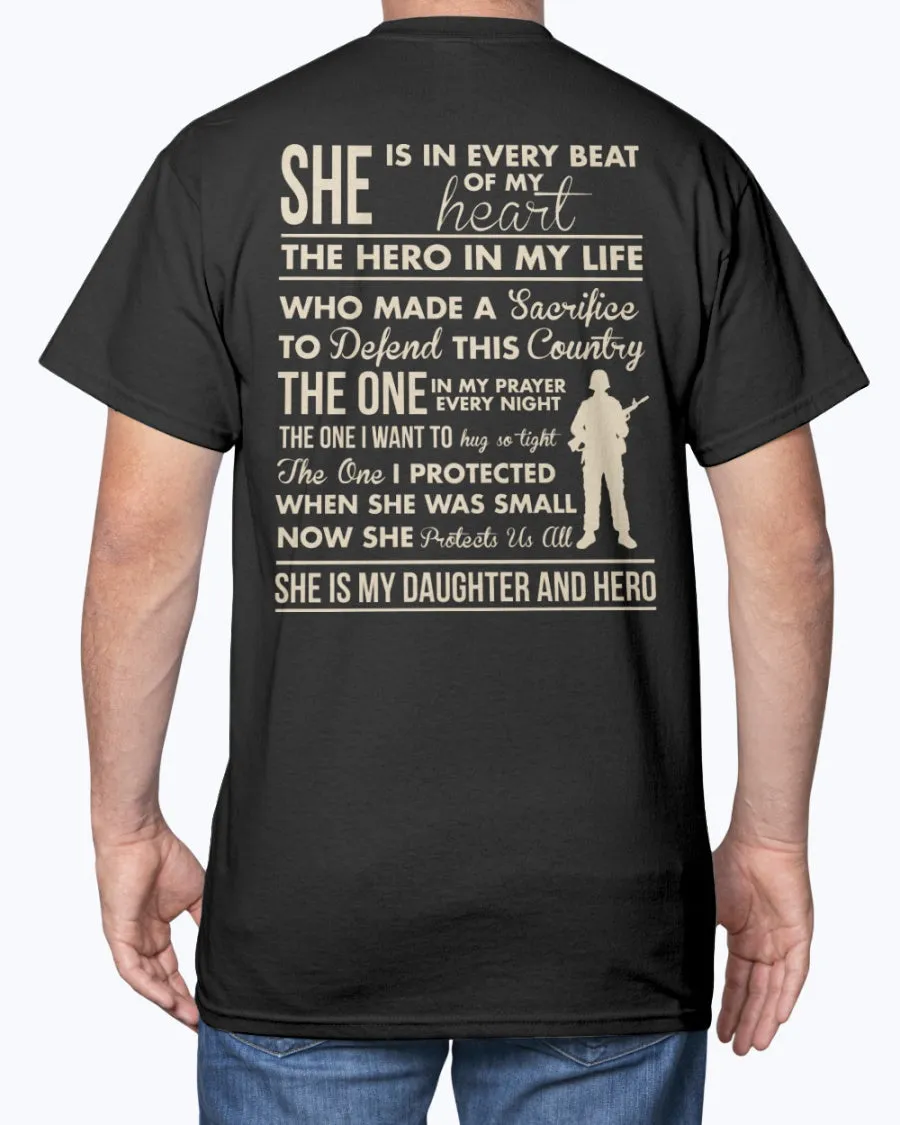 Army Mom Daughter & Hero T-shirts