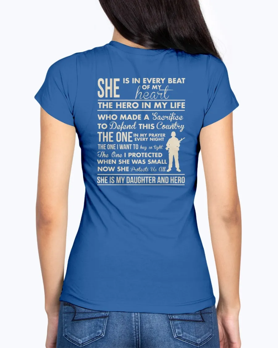 Army Mom Daughter & Hero T-shirts