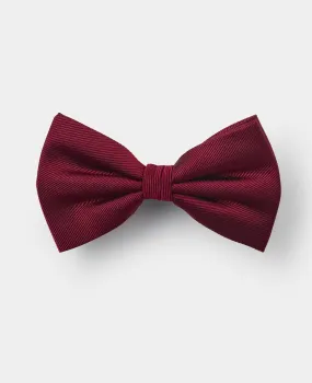 Burgundy Pre-Tied Silk Bow Tie