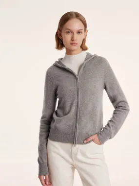 Cashmere Zip-Up Women Hoodie