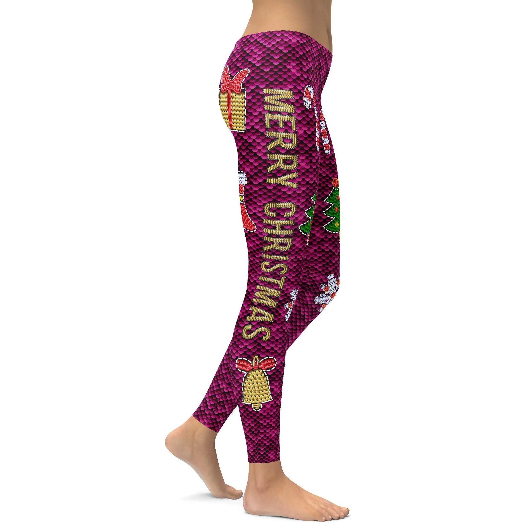 Christmas Paillette Leggings