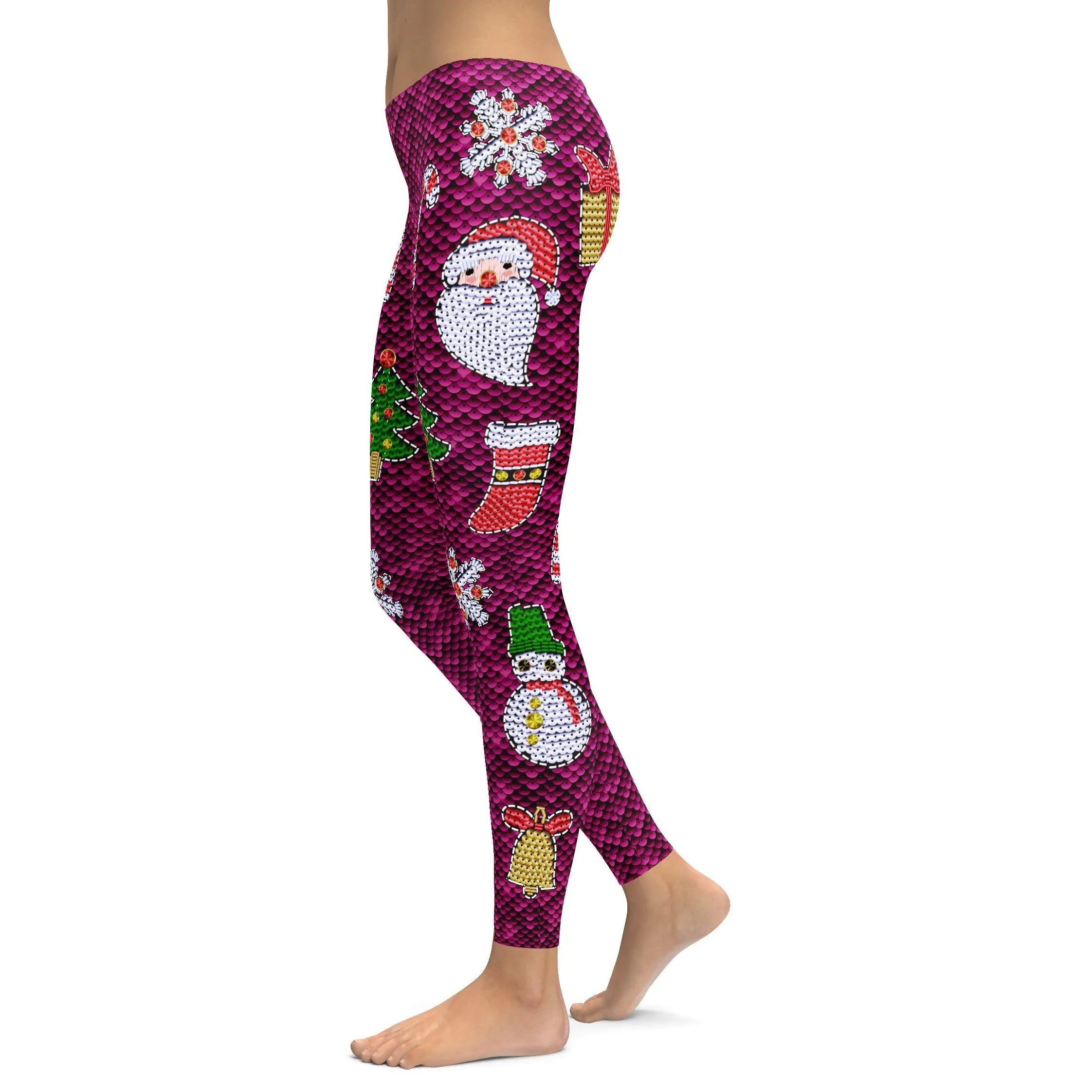 Christmas Paillette Leggings