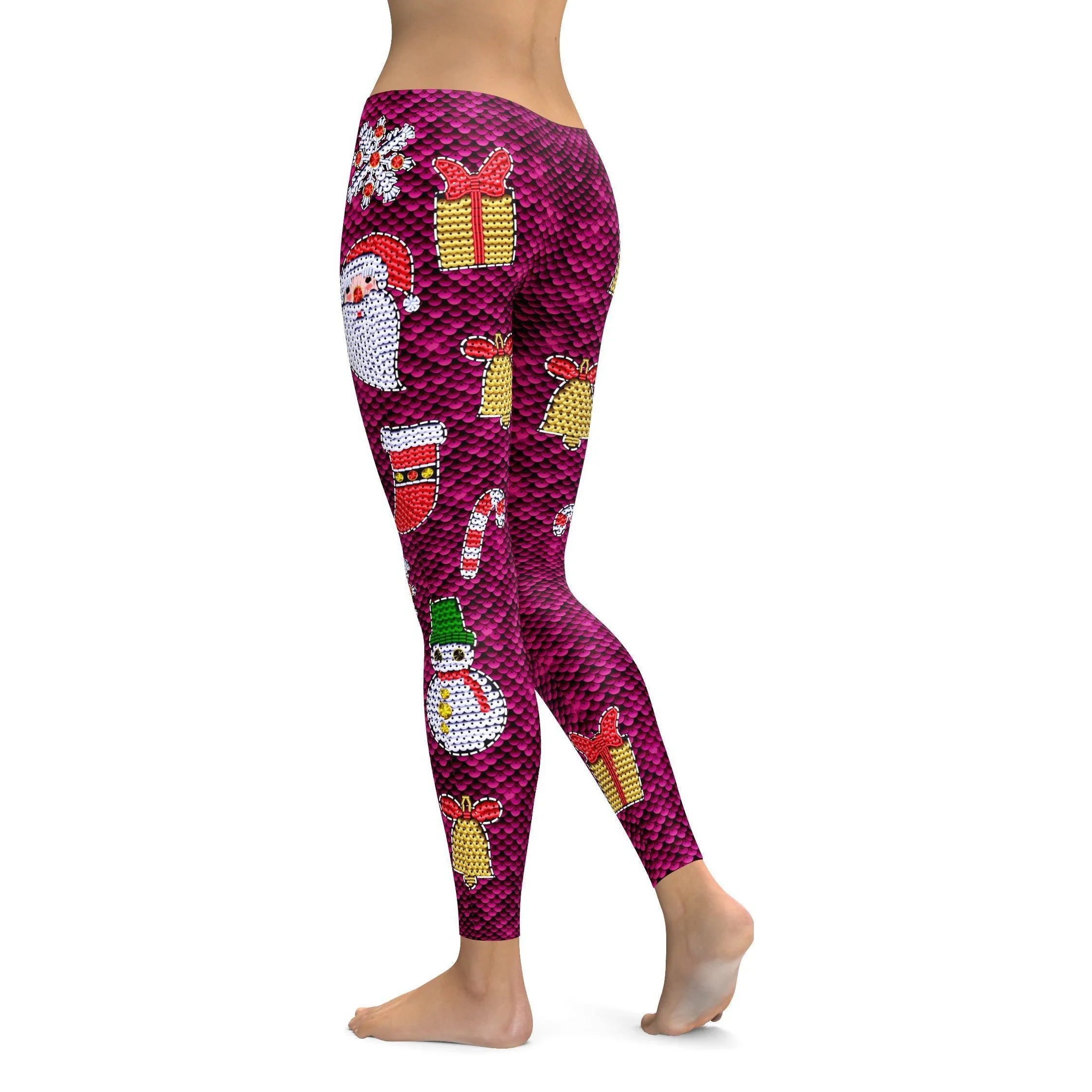 Christmas Paillette Leggings