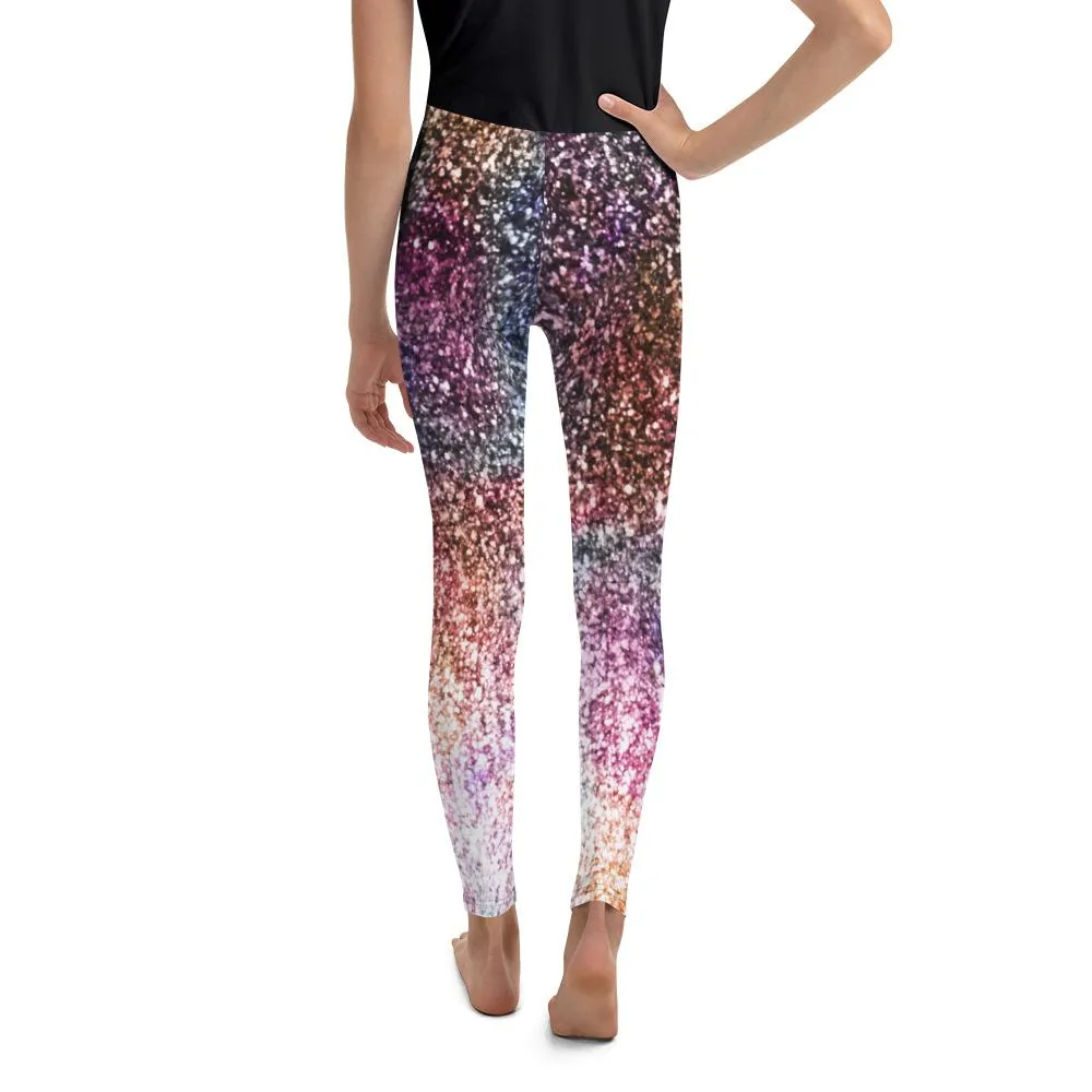 Colorful Sparkles Youth Leggings