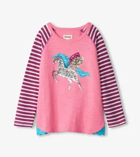 Girls Pegasus Raglan Tee | Hatley