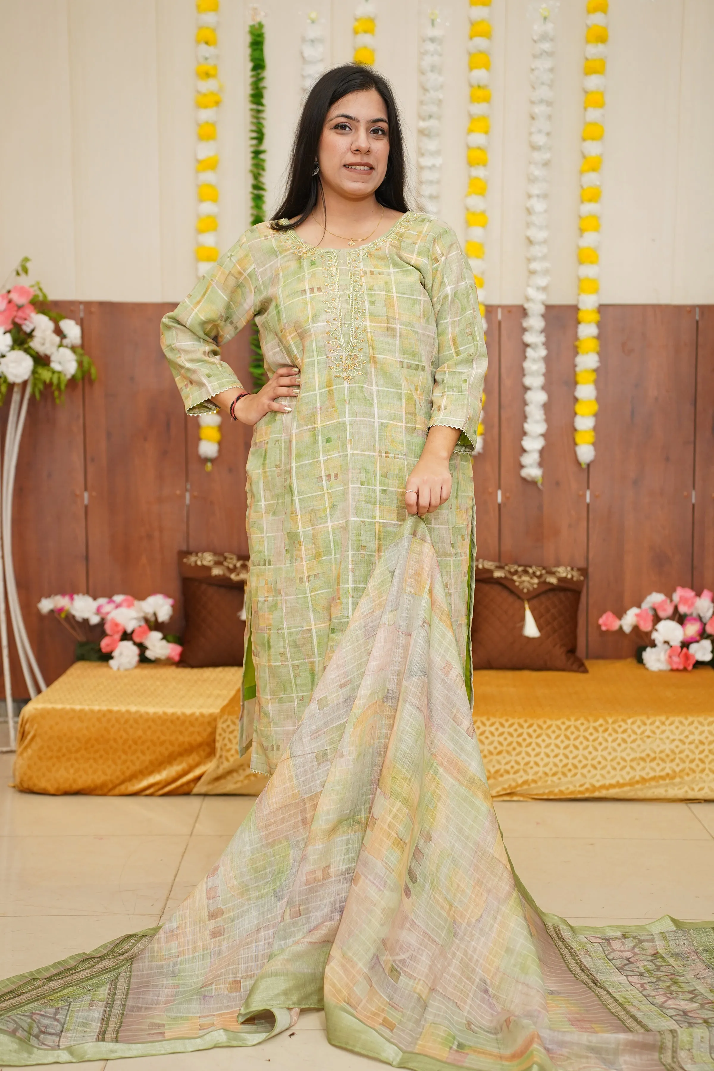 Green Dusty Sitara Suit Set