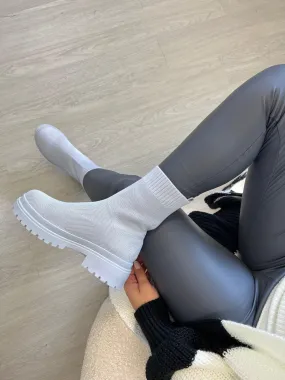 Grey Short Sock Boot