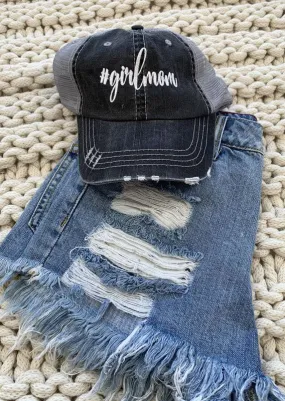 hashtag girlmom trucker hat