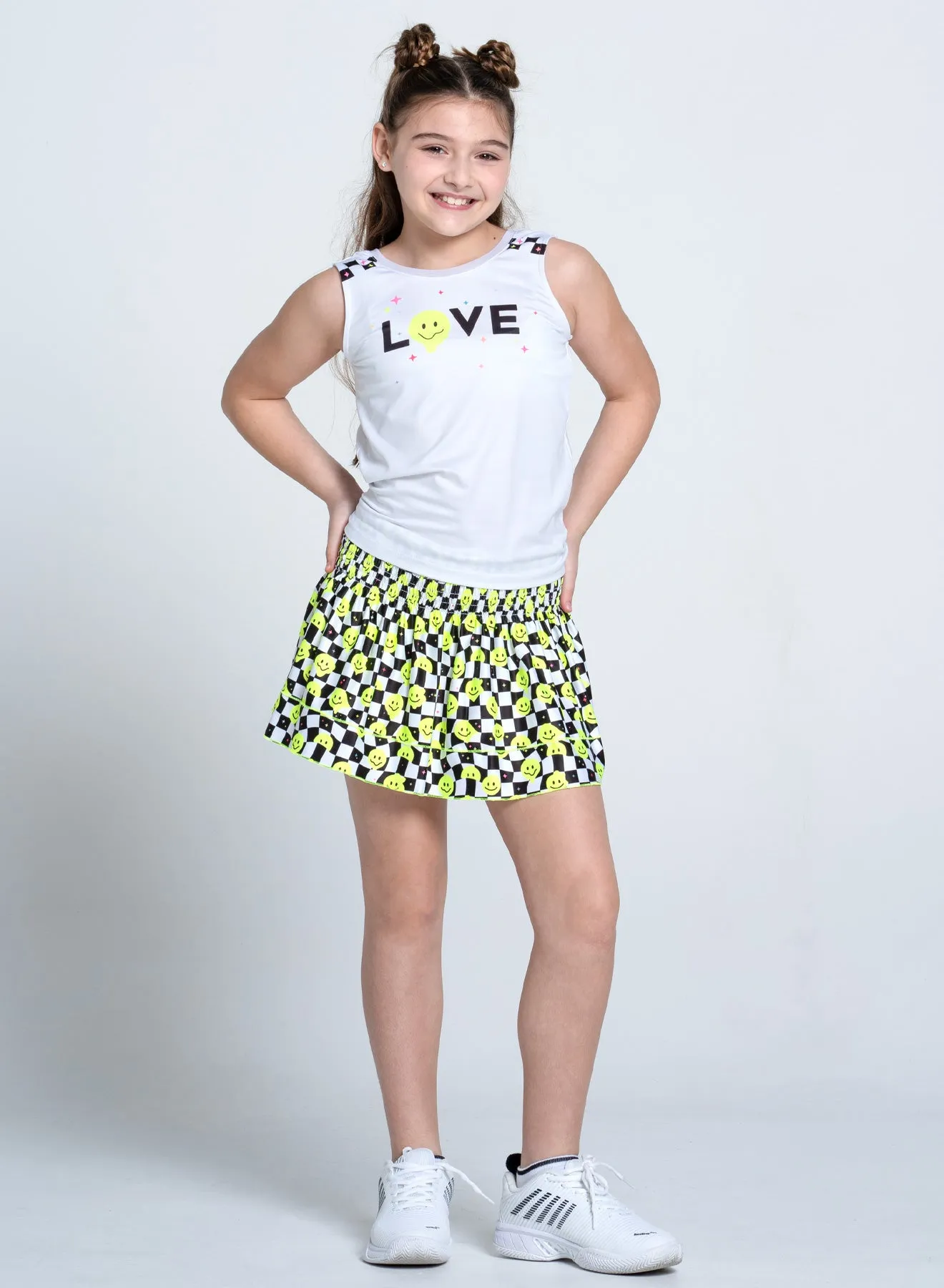 Highly Smiley Smocked Skirt (girls)