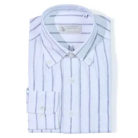 Linen Pinstripe Button-down Shirt