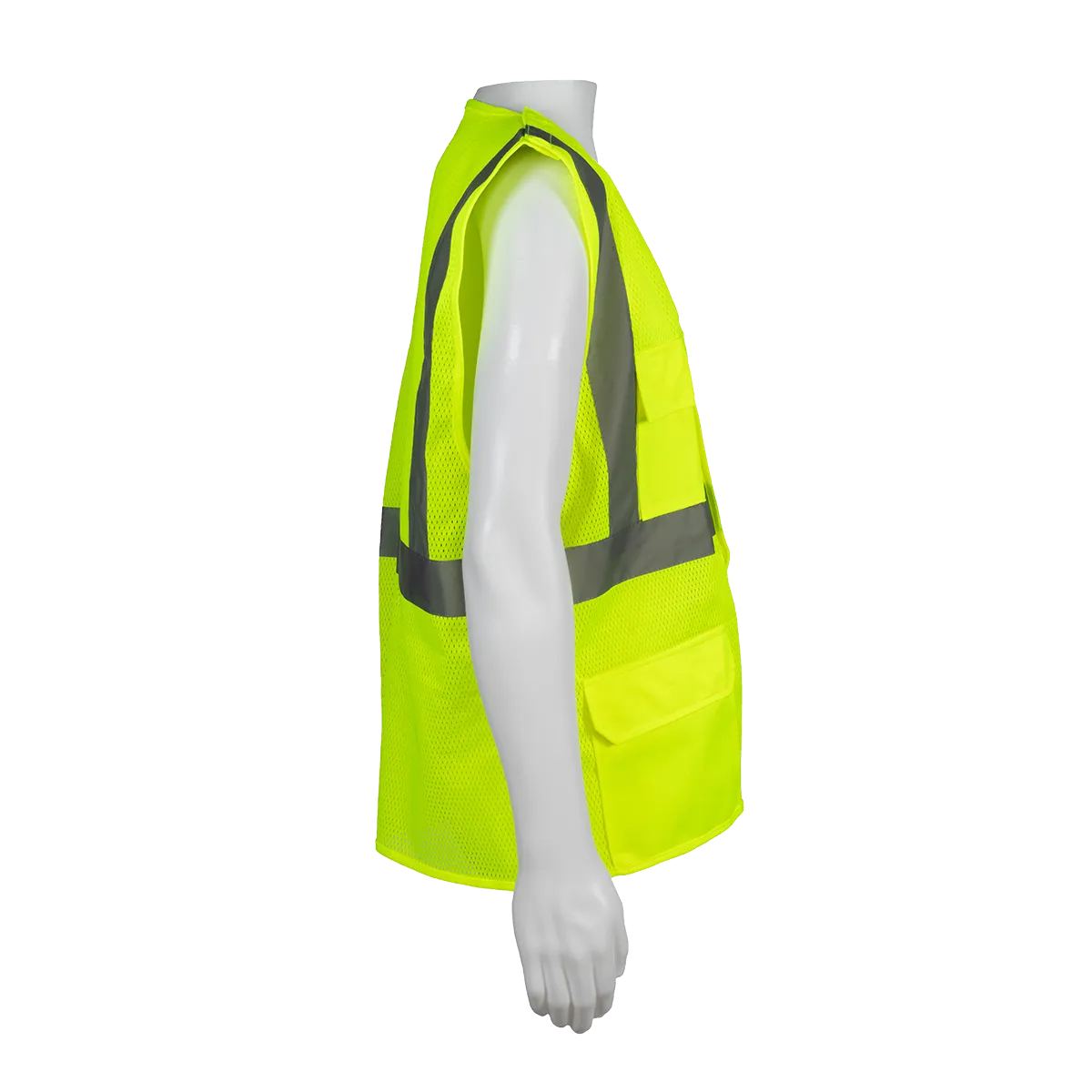 LVM2/OVM2-5PB ANSI 107 Class II Mesh Safety Vest 5-Point Break Away