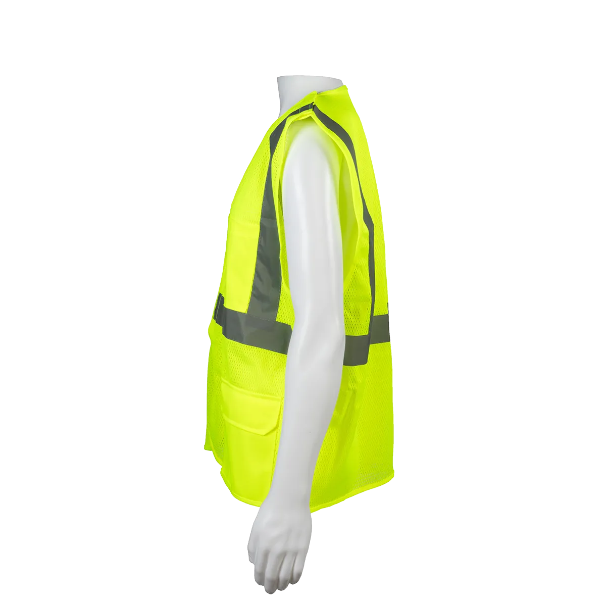 LVM2/OVM2-5PB ANSI 107 Class II Mesh Safety Vest 5-Point Break Away