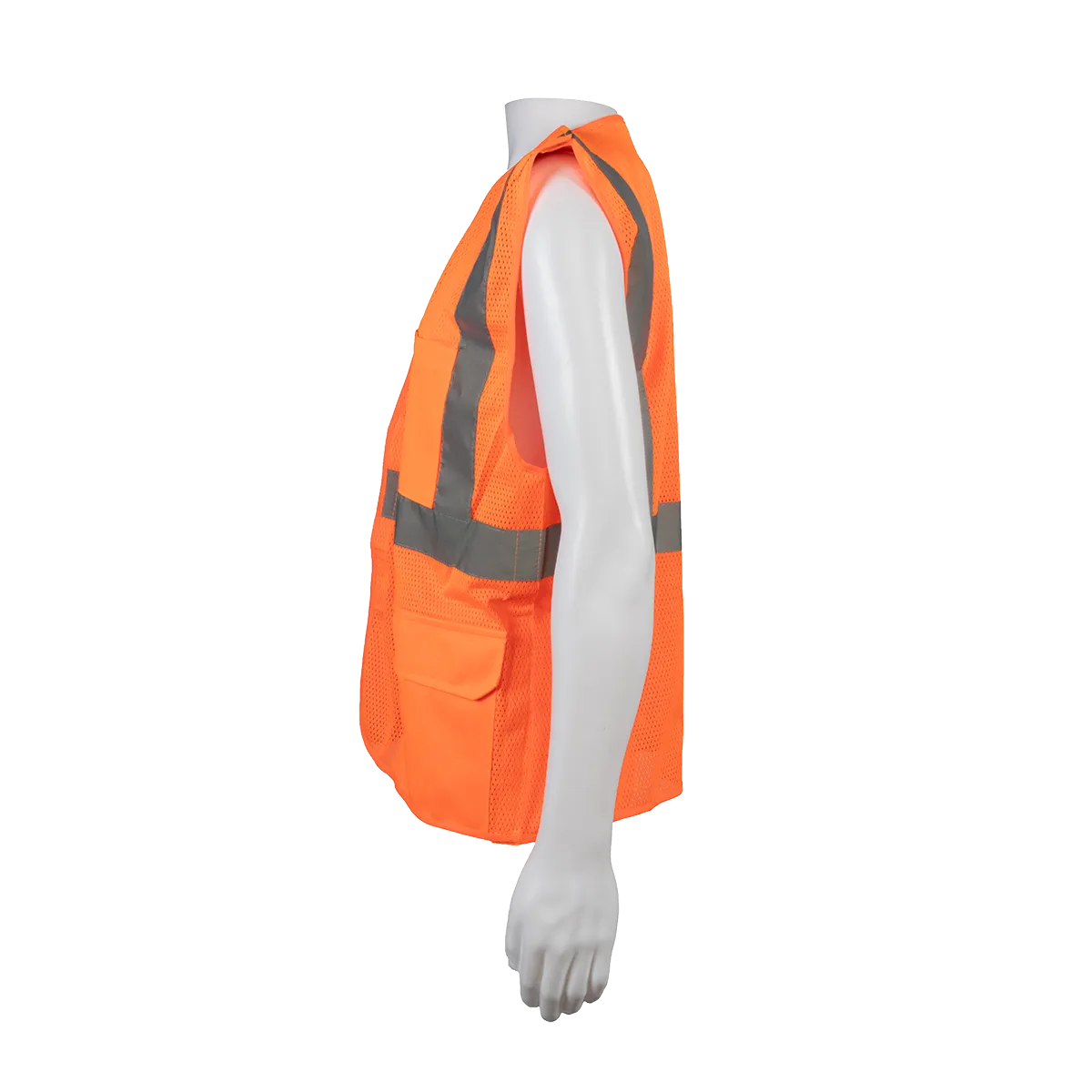 LVM2/OVM2-5PB ANSI 107 Class II Mesh Safety Vest 5-Point Break Away