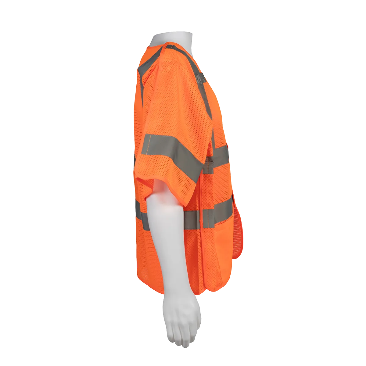 LVM3/OVM3-5PB ANSI 107-2020 Class 3 High-Vis Mesh Breakaway Short Sleeve Vest