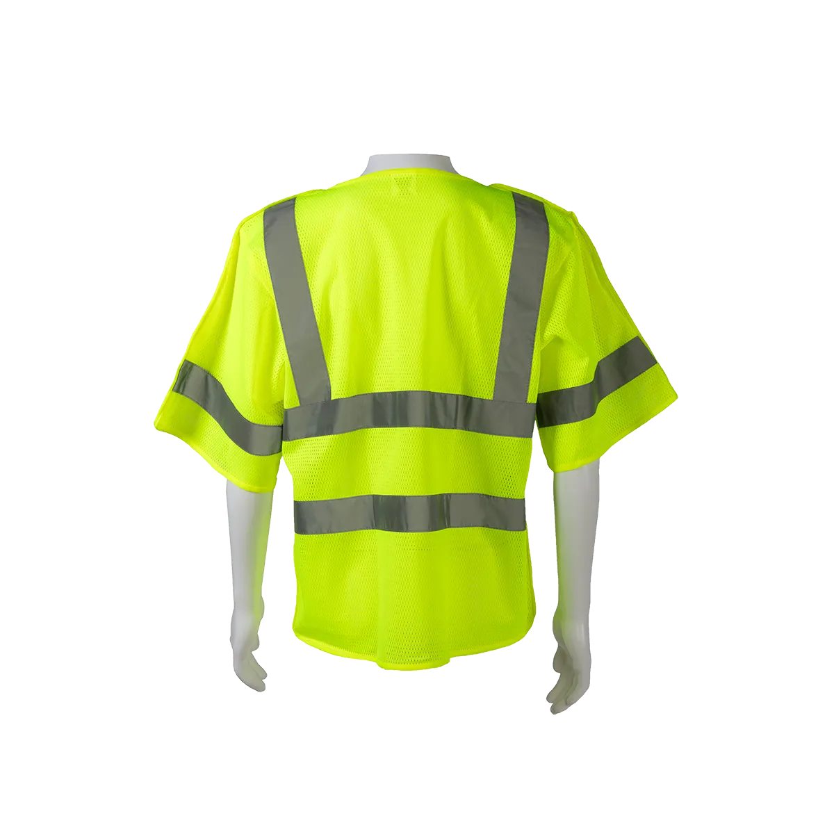 LVM3/OVM3-5PB ANSI 107-2020 Class 3 High-Vis Mesh Breakaway Short Sleeve Vest