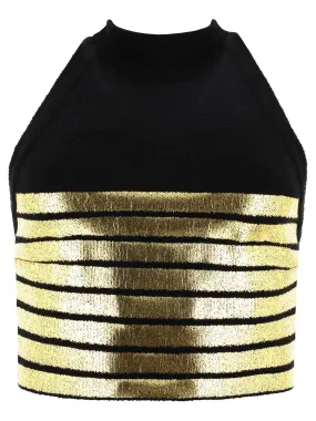 "GOLDEN STRIPE"CROP-TOP