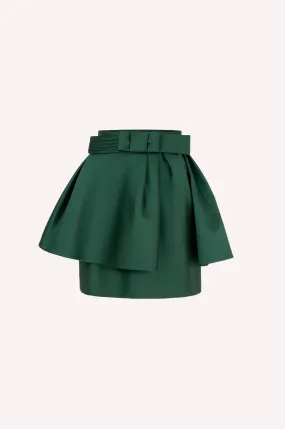 Structured Skirt With a Belt