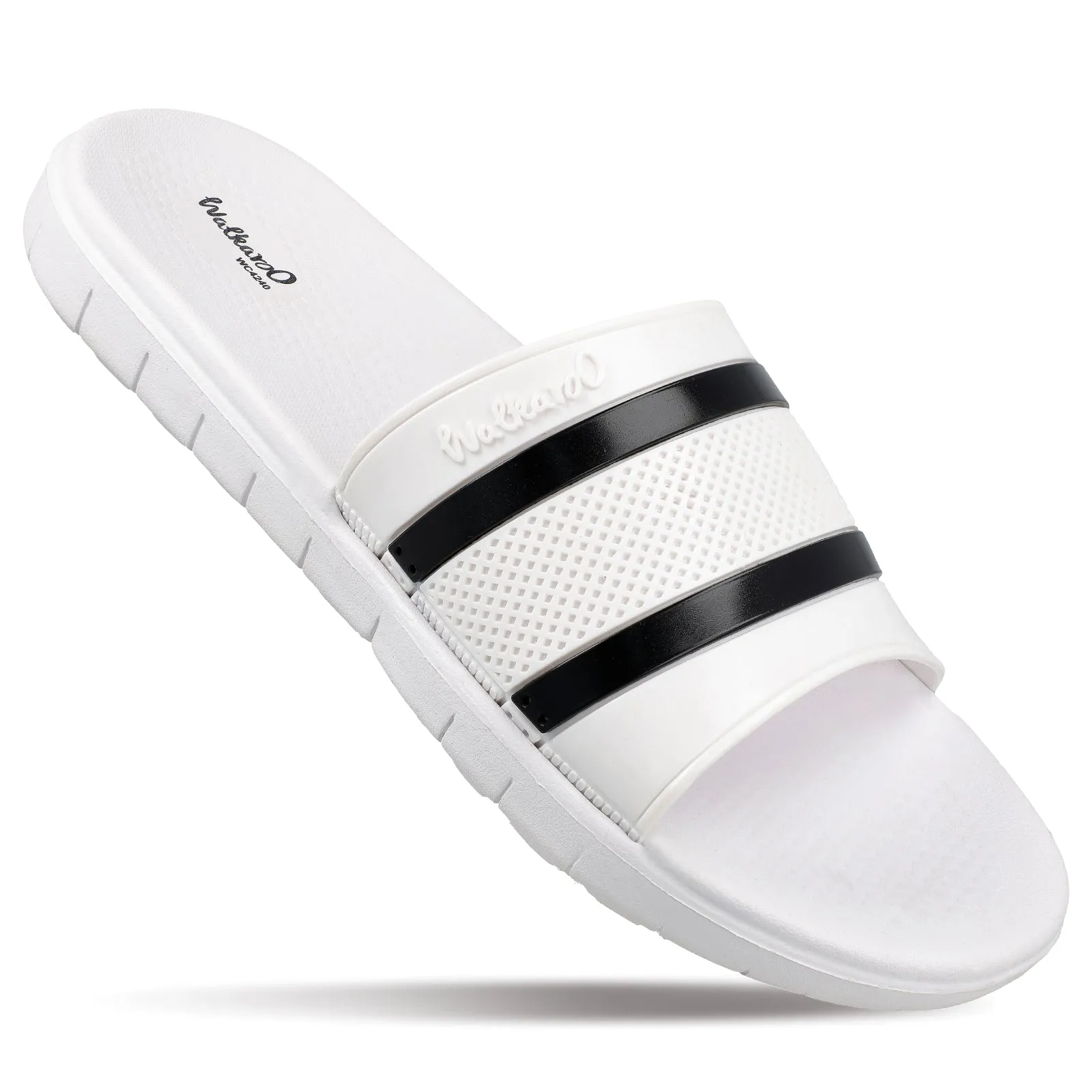 Walkaroo Mens Flip Flop Slippers   - WC4240 White