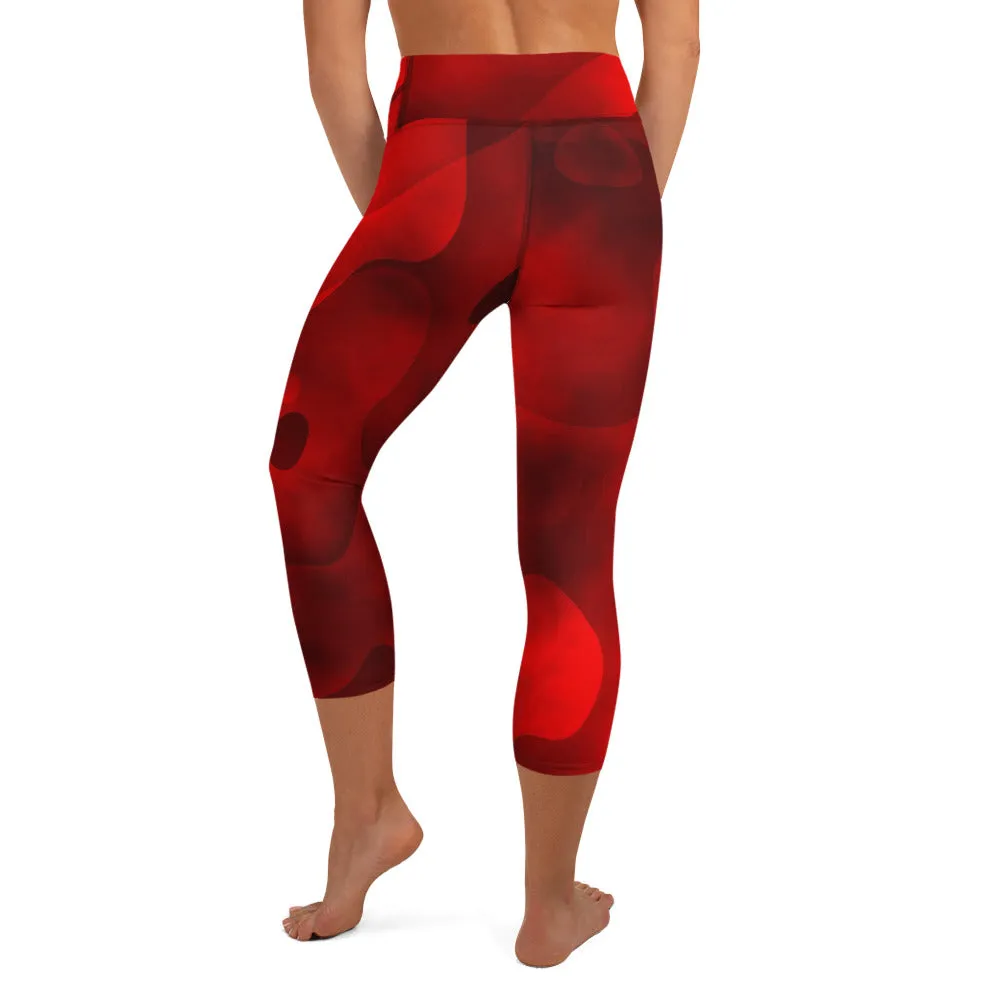 Yoga Capri Leggings True Red