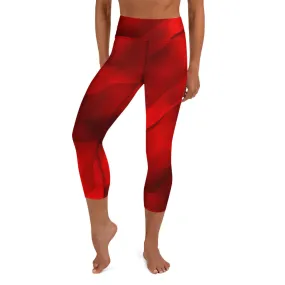 Yoga Capri Leggings True Red