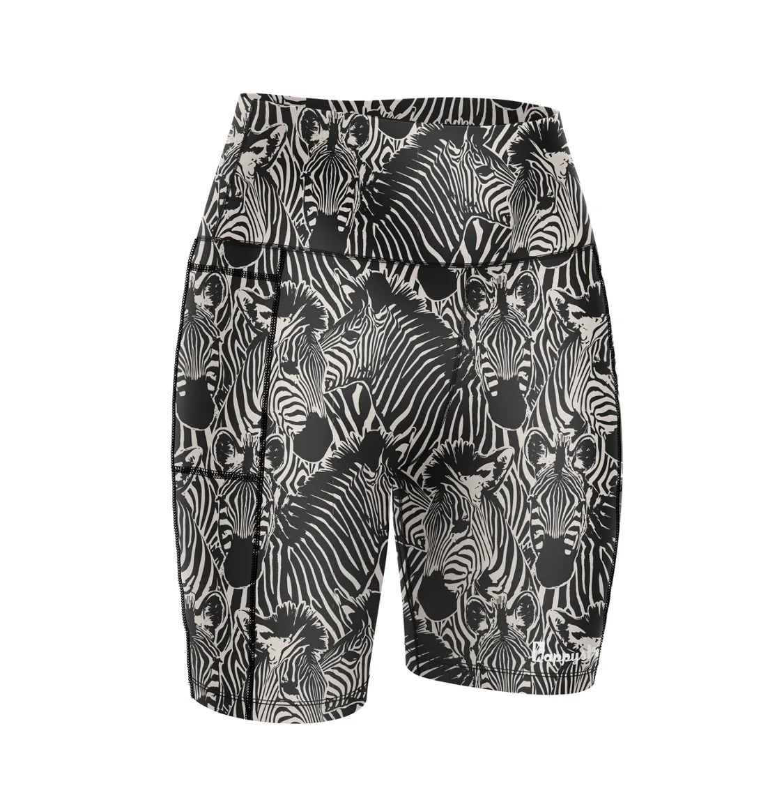 Zoe zebra fitted shorts